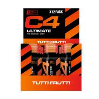Cellucor C4 Ultimate Shots 12 x 60 ml skonis - Obuolių