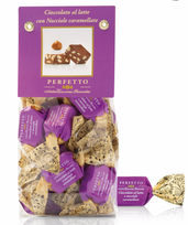 Šokoladiniai saldainiai PERFETTO AL LATTE E NOCCIOLE CARAMELLATE 150g