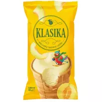 Melionų skonio ledai vafliniame puodelyje KLASIKA, 120ml