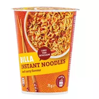 Greitai paruošiami makaronai BILLA Beef Curry flavour, 75g