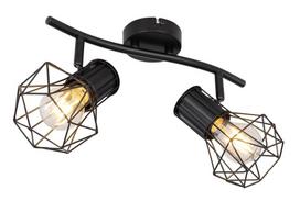 Kryptinis šviestuvas GLOBO Priska, E27, 2 x 40W, 230V, juodos sp., 340x130x190 mm