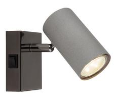 Kryptinis šviestuvas GLOBO Robby, GU10, 1 x 25W, 230V, pilkos sp., 70x100x120 mm