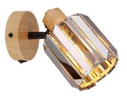 Kryptinis šviestuvas GLOBO Run, E14, 1 x 40W, 230V, aukso sp., 90x167x150 mm