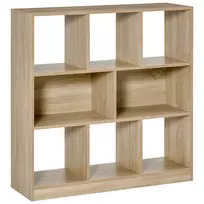 Knygų lentyna Homcom 97,5x30x100cm., šviesiai rudos spalvos 