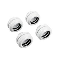 Corsair Hydro X Series XF Hardline fitting straight G1/4 to 14mm OD hard tube – 4 pack, white