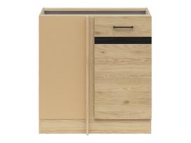 Apatinė virtuvinė spintelė Junona Line Left, ąžuolo sp., 45 cm x 78.5 cm x 82.5 cm
