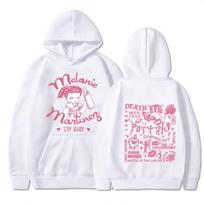 Melanie Martinez Cry Baby džemperis su gobtuvu vyrams, vintažiniai džemperiai, gatvės drabužiai, grafiniai džemperiai, flisinis gatvės drabužių komplektas M