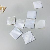 100Pcs/Pack Jewelry Making Accessories Ins Style Coasters DIY Home Decor 2mm Square Natural Shell 2x2CM 2cmx2cm