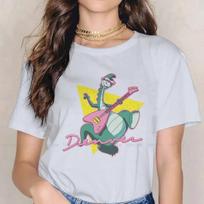 Less Round Collar TShirt Denver the Last Dinosaur Jeremy Cartoons Fabric Classic T Shirt Woman Clothes New Oversized Big 61539 S