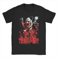 Vyriški Moteriški Kalėdų Senelio Menas Klounas Terrifier 3 Siaubo Filmas Kalėdiniai Grafiniai Marškinėliai Drabužiai Marškinėliai Tee Drabužiai Originalus#Spalva(12) S juoda