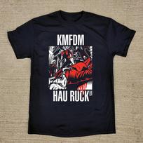 NEW KMFDM – Hau Ruck 2025  Black All Size Short Sleeve OM863 Unisex T-Shirt XXL