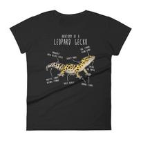 Leopardinio geckono marškinėliai vyrams, Dovana augintinio roplio mylėtojui, Juokingi driežo marškinėliai, Mielas geckono marškinėlis, Anatomija Herpetologas Gyvūnas Te... M įvairiaspalvis
