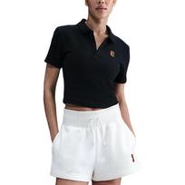 NikeCourt Heritage Women's Short-Sleeve Cropped Tennis Polo HJ8992-010 S