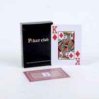 Waterproof Plastic Playing Cards Baccarat Texas Hold'em PVC Poker Club Cards Board Games 2.48*3.46 Inch Card Game raudona