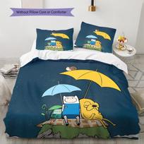 Finn and Jake from Adventure Time Bedding Set, 1 Duvet Cover & 2 Pillowcases, Cozy Home Space, Perfect Gift 135x200cm