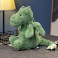 Skraidančio drakono pliušiniai žaislai Kawaii gyvūnas dinozaurai pagalvė įdarytos minkštos lėlės kūdikiams vaikams lydintis pliušinis žaislas dovana 30cm žalia
