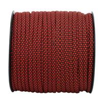 50M 4MM Thick 7 Core Paracord Rescue Tying Tent Lanyard Camping Rope for Outdoor Bracelet Weaving Red Black
