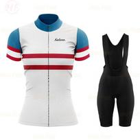 Set Bicycle Short-sleeved Quick-drying Mountain Bike Off-road Cycling Suit Equipment Women's 2026 Summer Breathable Suit Cycling Suit XS