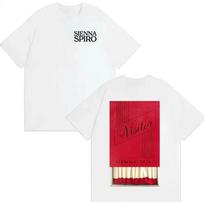 Vasariniai trumparankoviai marškinėliai Dainininkė Sienna Spiro Madingi Estetiški Oversized Marškinėliai Unisex Moterims Harajuku Medvilniniai Apvaliu Kaklu Patogūs S