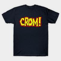 Men Black Print T-shirt Crom No-Cut Transfer Paper Print Cotton Tshirt - Men's Summer Cotton Graphic Tee S įvairiaspalvis
