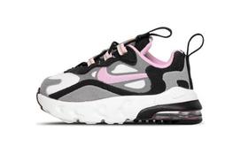 Nike Air Max 270 Low top Running Shoes Black Pink Infant And Toddler CD2654-017 23.5