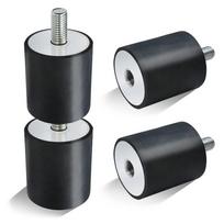 ABUL-For Wacker Neuson Plate Compactor Compressor Rammer 4-Pack Tamper Rubber Shock Mounts WP1540 WP1550 VP1135 VP1340 VP1550 VP