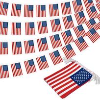 U.S.-Canada-Mexico World Cup Flag Stringing Bunting Polyester 14 * 21 Party Supplies Decorative Hanging Flag Flag Logo Flag American flag string lights