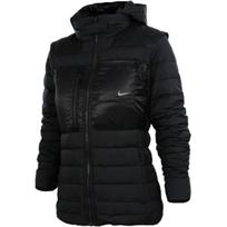 Nike pūkinės striukės moteriškos juodos su gobtuvu vidutinio stiliaus kitos 547828-010 S black