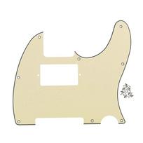 FLEOR Humbucker Pickguard TL Guitar Pickguard Scratch Plate & Screw for USA TL Style Guitar Parts,11 Colors Optional kreminė
