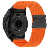 Quick Fit 26mm 22mm 20mm Nylon Strap for Garmin Quatix 8 Fenix 8 Tactix8 43/47/51mm Fenix E/7/7X/7S Pro Instinct 3 Bracelet Band Quick Fit 22mm oranžinė