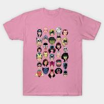 T Shirt Women Avengers Harajuku Print Kawaii Tshirt Summer Short Sleeve Female T-Shirt Top Tee 4XL balta