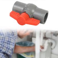 PVC rutulinis vožtuvas vamzdžio jungtis santechnikos įranga vandens uždarymas akvakultūrai 50mm