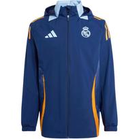 Adidas Real Madrid Tiro 24 Hooded Waterproof Zip-Up Long Sleeve Jacket Men Jackets JE4204 L