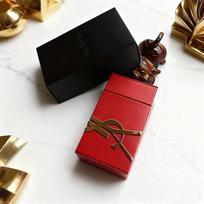 YSL Makeup Box Lipstick Box Perfume Box Storage Box Travel Compact Red raudona