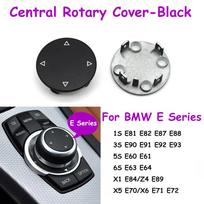 Centrinės konsolės multimedijos CIC IDrive valdymo mygtuko dangtelis BMW 1 3 5 X1 X5 X6 serijoms E87 E90 E91 E92 E60 E84 E70 E71 E72 Cover-Black 1PC