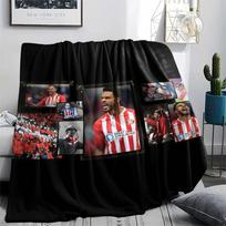 Real Madrid Komanda, raštuotas flanelinis pledas, Aukštos kokybės, Patogus visais metų laikais, Namų dekoras, Šiluma ir komfortas, Puikiai tinka dovanoms. 80cm x 120cm