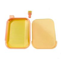 DIY Craft Large Diamond Painting Tray Large Capacity Embroidery Beads Sorting Storage Tray Colourful With Cover geltona
