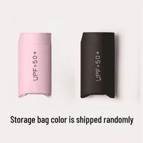 14cm Ultra-light Portable Black Rubber Sun & Rain Protection Folding Umbrella