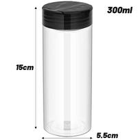 1/12x Plastikiniai prieskonių indai su sieteliu užsukamais dangteliais Skaidrios saugaus plastiko buteliukai namų virtuvei prieskoniams, pagardų milteliams laikyti 1PC-(ONLY) white