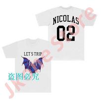 Sturniolo Trejetas Leisk Keliauti Šikšnosparnio Logotipas Prekės T-shirt Cosplay Moterys Unisex Mada Atsitiktiniai Trumpomis Rankovėmis Marškinėliai S