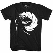 James Bond 007 Statinės Pistoletas Logotipas Unisex Marškinėliai - Vyriški Vasariniai Medvilniniai Grafiniai Marškinėliai S įvairiaspalvis