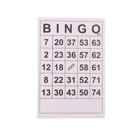 40Pcs Bingo Cards Easy Read 75 Numbers Chips Card Game Board Game Activity Intelligence Educational Bingo Toys For Kids one size