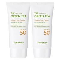 TONYMOLY The Chok Chok Green Tea Watery Sun Cream SPF50+ PA+++ 50ml x2 Set