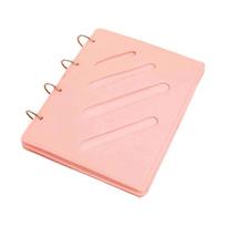 Portable Hair Jewelry Display Case Felt Texture for Kids Accessories Felt Organizers Book with Multiple Storage Pockets rožinė