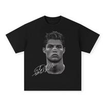 Vyriški marškinėliai Cristiano Ronaldo Grynos medvilnės Amerikietiško stiliaus Gatvės Stiliaus Abiejų lyčių Madingi Vintažinis Spaudinys Trumpomis Rankovėmis Marškinėliai S