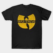 Men Black Print T-shirt Wu-Tang Clan Wu-Tang Clan Logo -Wutang  Clan Vintage  9Os Vintage Style No-Cut Heat Transfer Print Cotton Tshirt L juoda