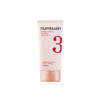 Numbuzin No.3 Porceliano atspalvio tonizuojantis smėlio spalvos apsauginis kremas nuo saulės 50ml (01 Švelnus efektas/ 02 Švytėjimas) #01 Blur