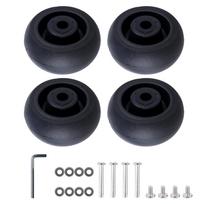 Set of 4 Travel Luggage Suitcase Replacement Wheels 40x18mm Plastic Caster Wheels Repair Kits Shelf Replacement Wheels