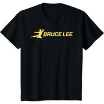 Kids Bruce Lee Yellow Kung Fu Kick Kids T-Shirt S juoda