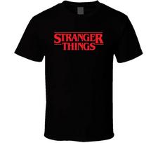 Stranger Things Netflix laidos juodi marškinėliai S